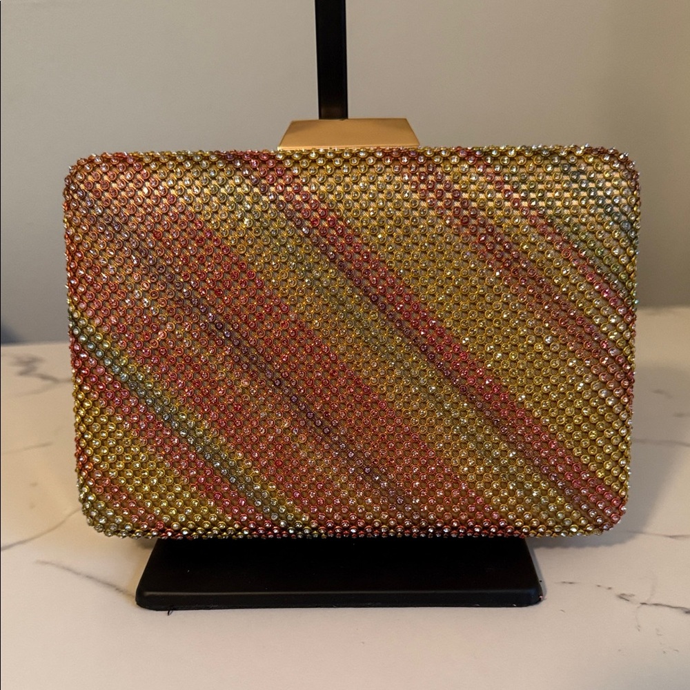 Multicolor Rhinestone Clutch